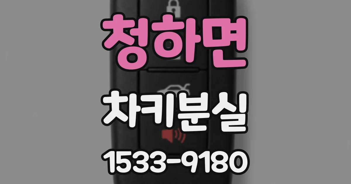 청하면 차키분실