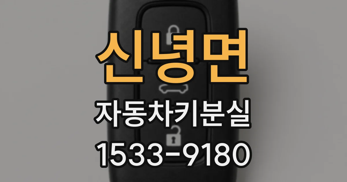 신녕면 자동차키분실