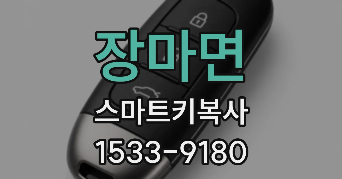 장마면 스마트키복사