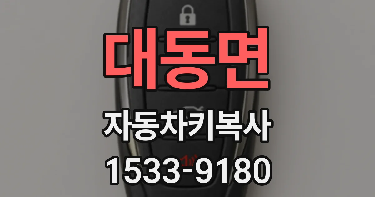 대동면 자동차키복사