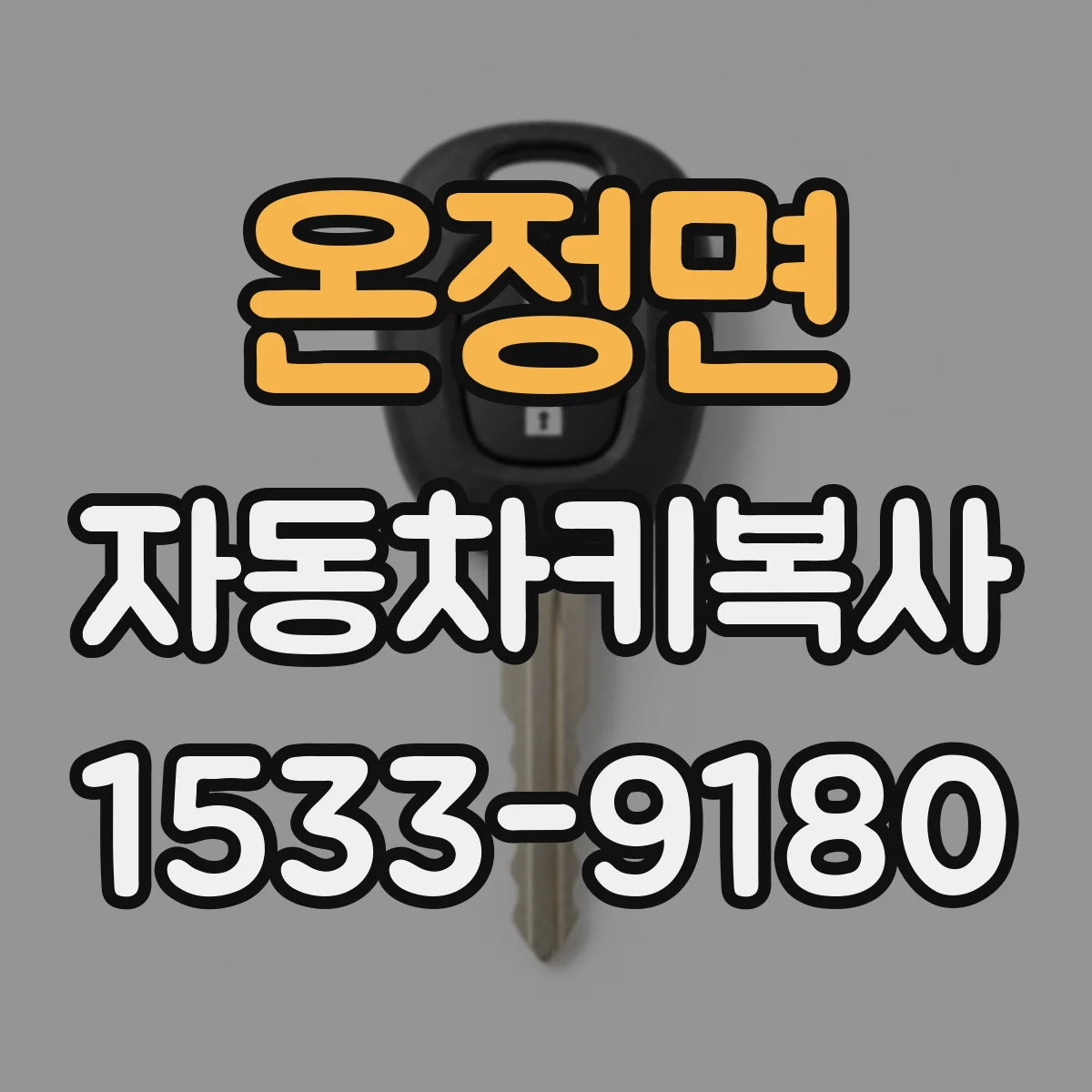 온정면 자동차키복사