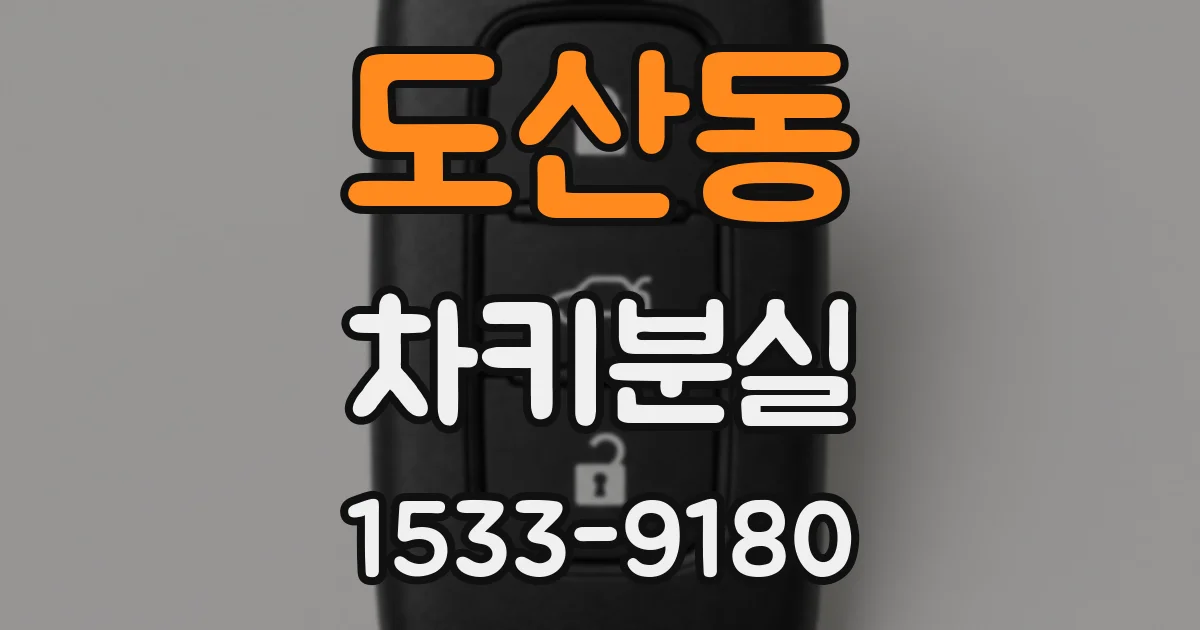 도산동 차키분실
