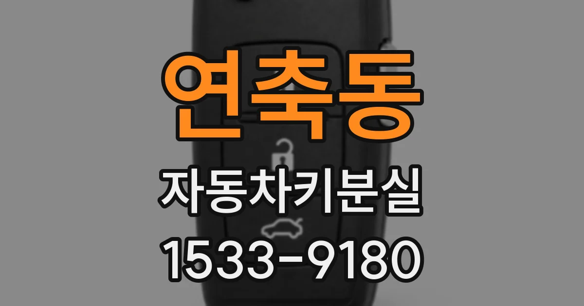 연축동 자동차키분실