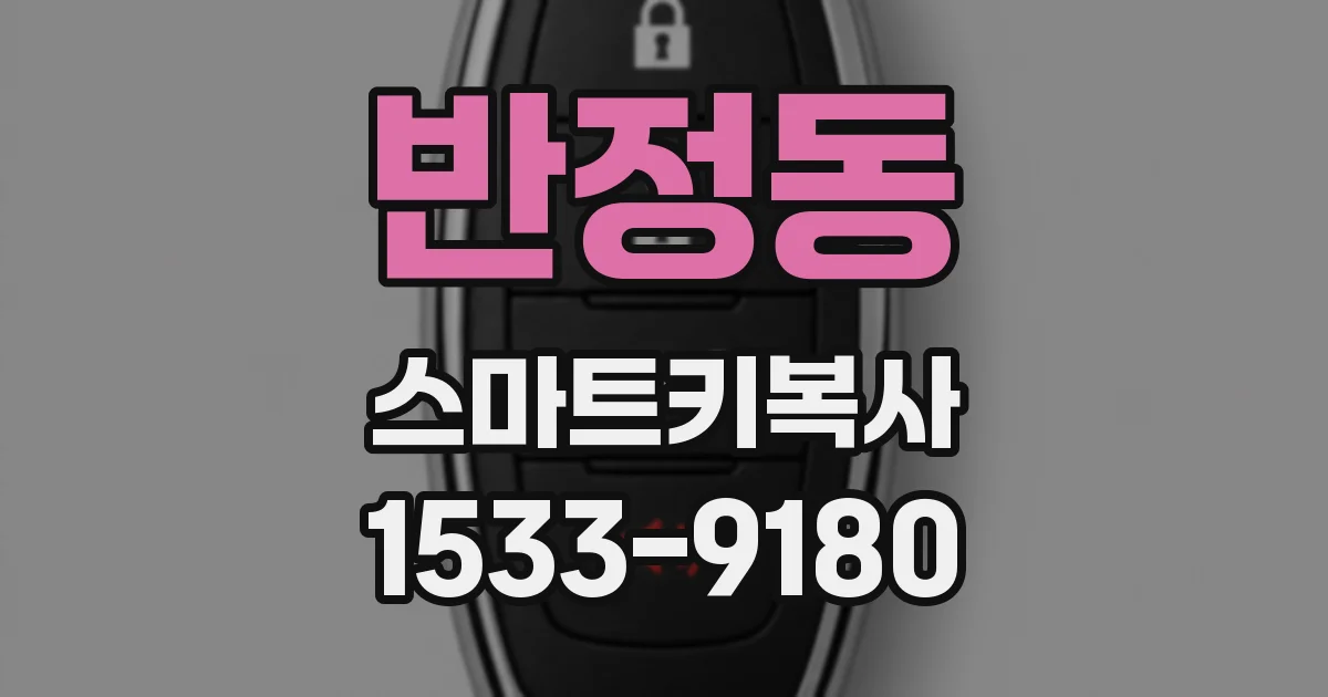 반정동 스마트키복사