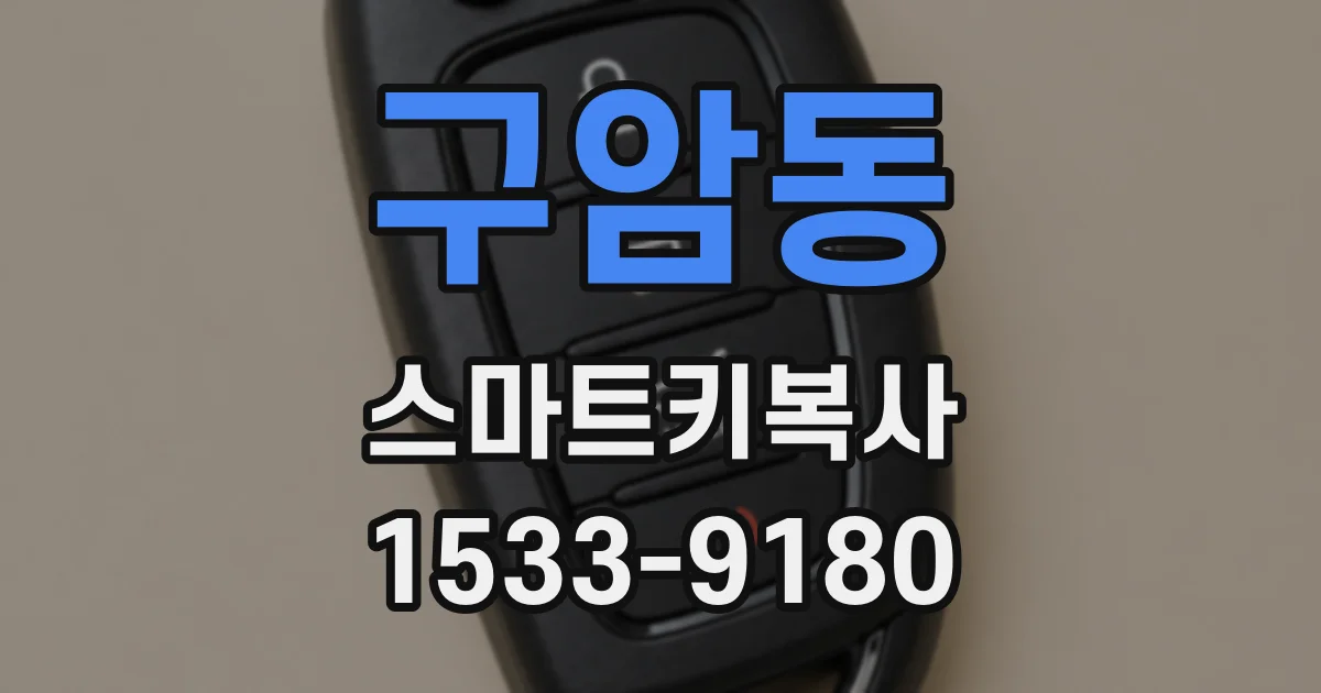 구암동 스마트키복사
