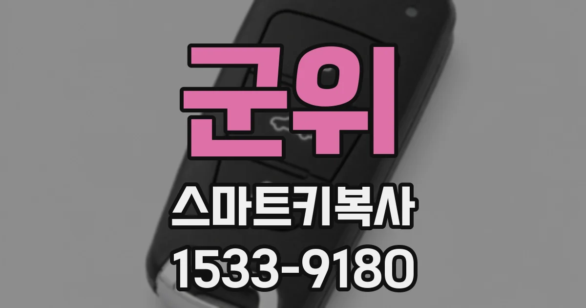 군위 스마트키복사