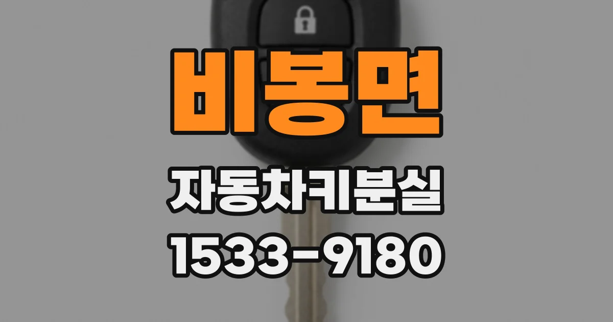 비봉면 자동차키분실