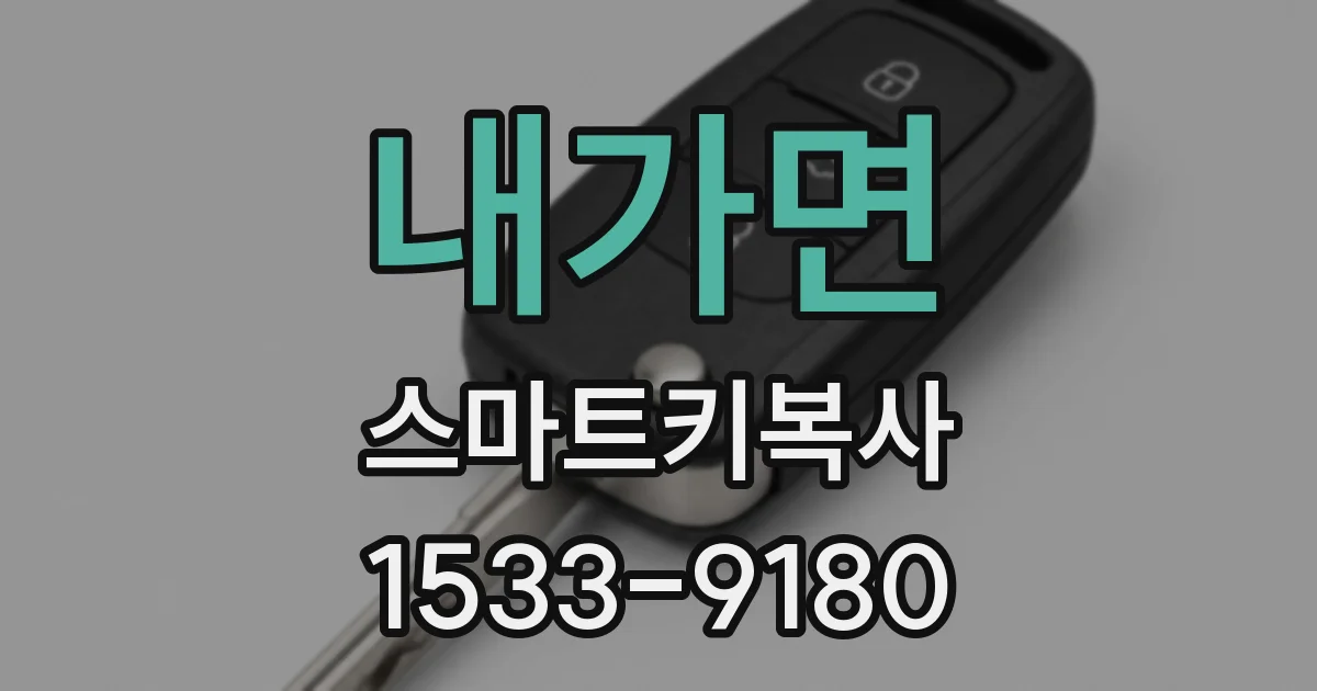 내가면 스마트키복사