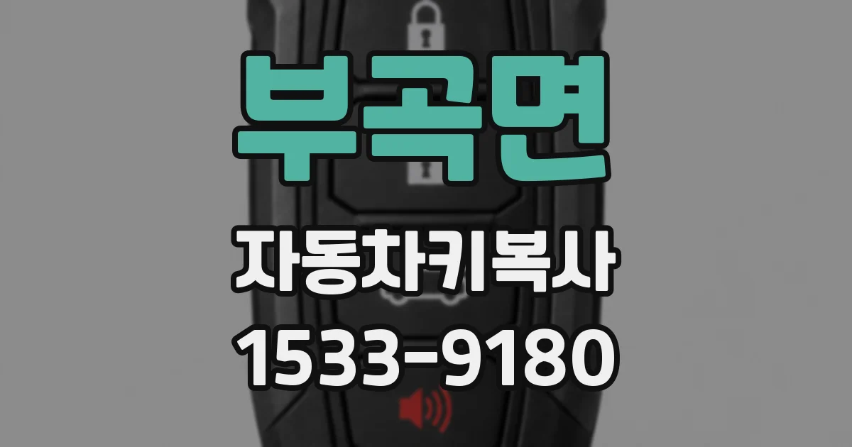 부곡면 자동차키복사