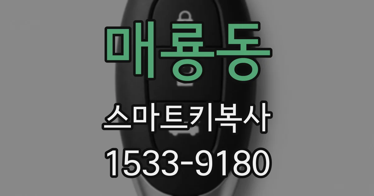 매룡동 스마트키복사