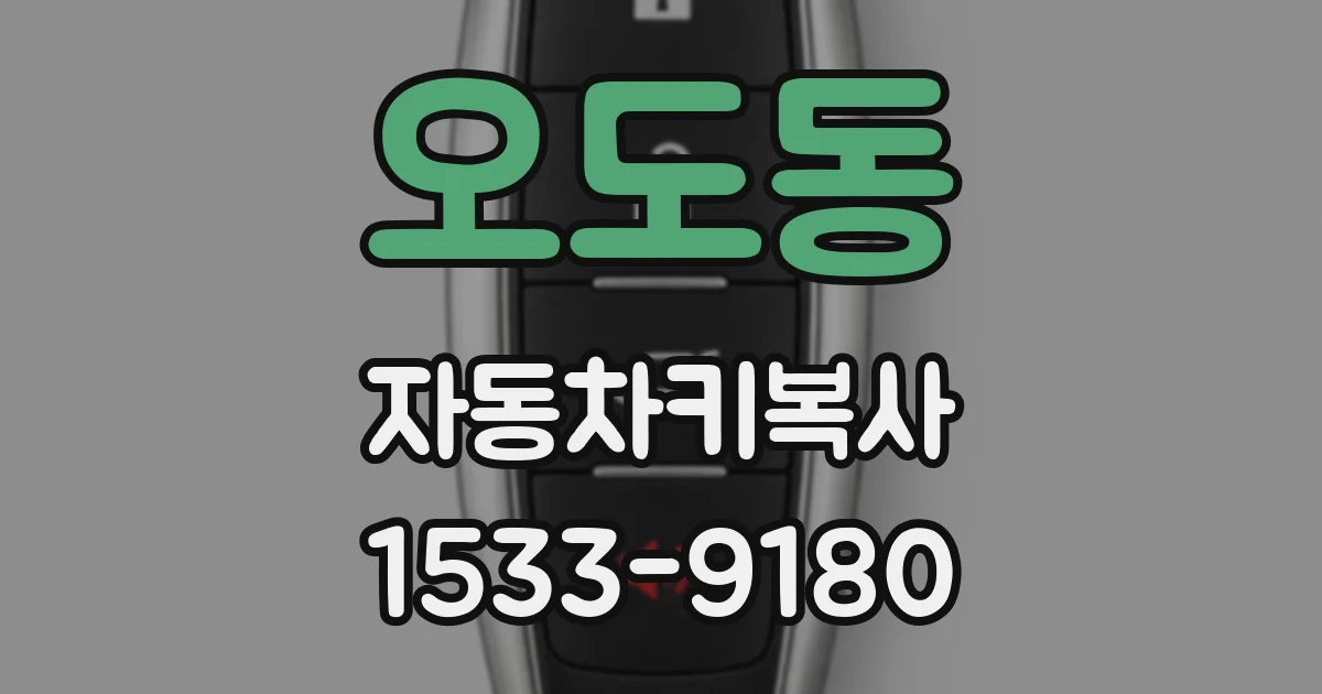 오도동 자동차키복사