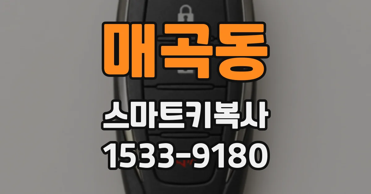 매곡동 스마트키복사