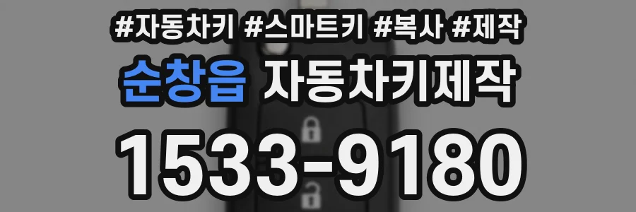 순창읍 자동차키제작