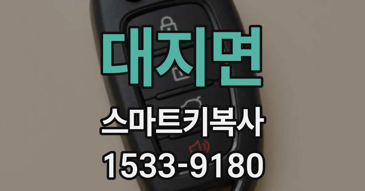 대지면 스마트키복사