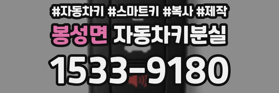 봉성면 자동차키분실