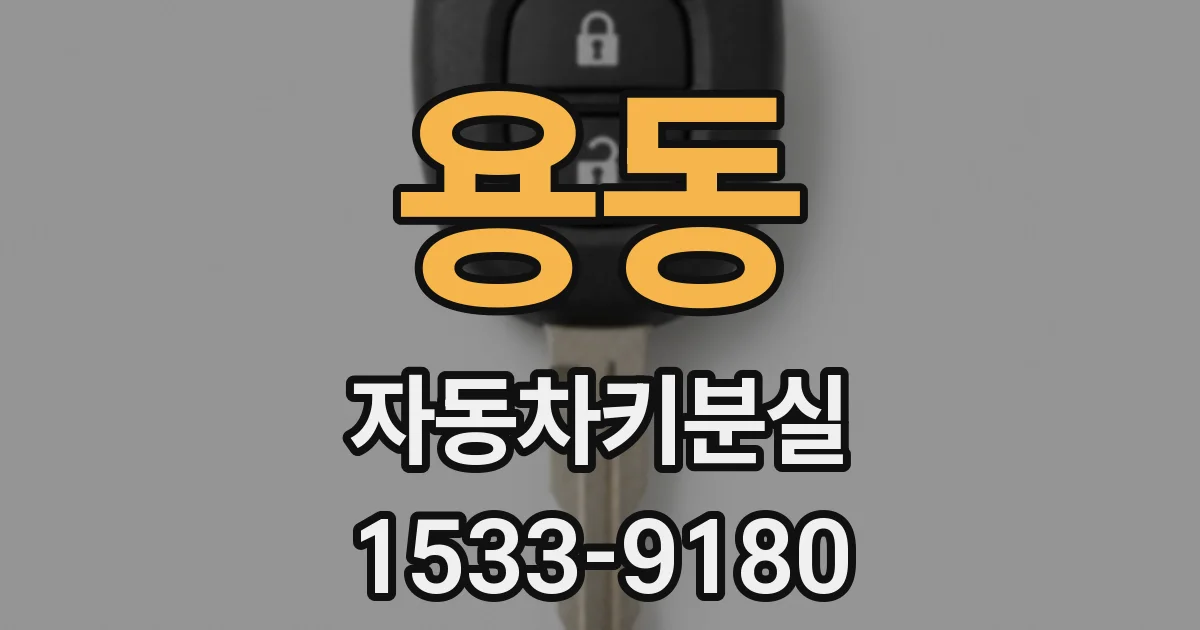 용동 자동차키분실