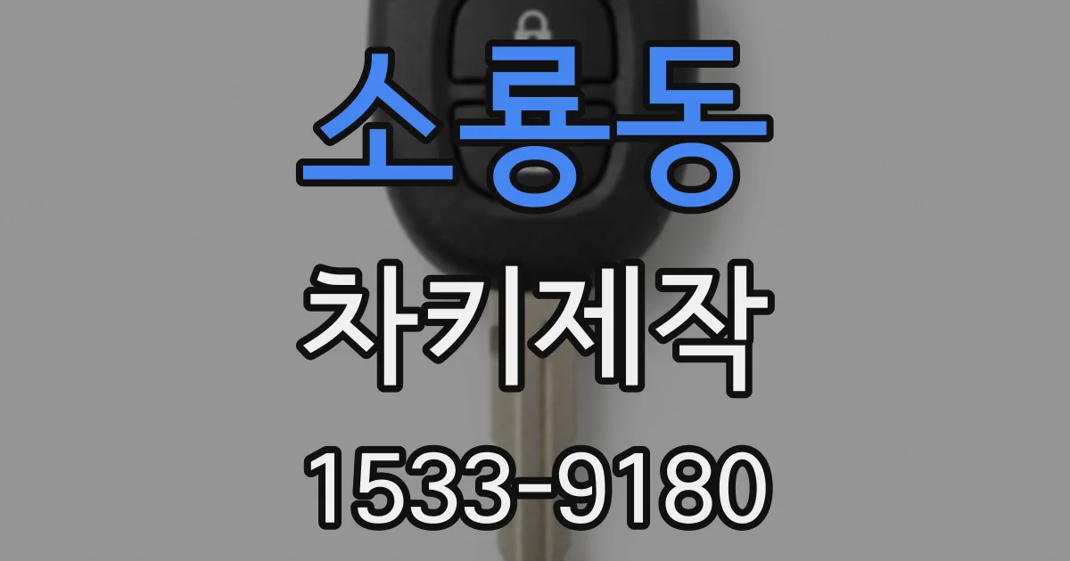 소룡동 차키제작