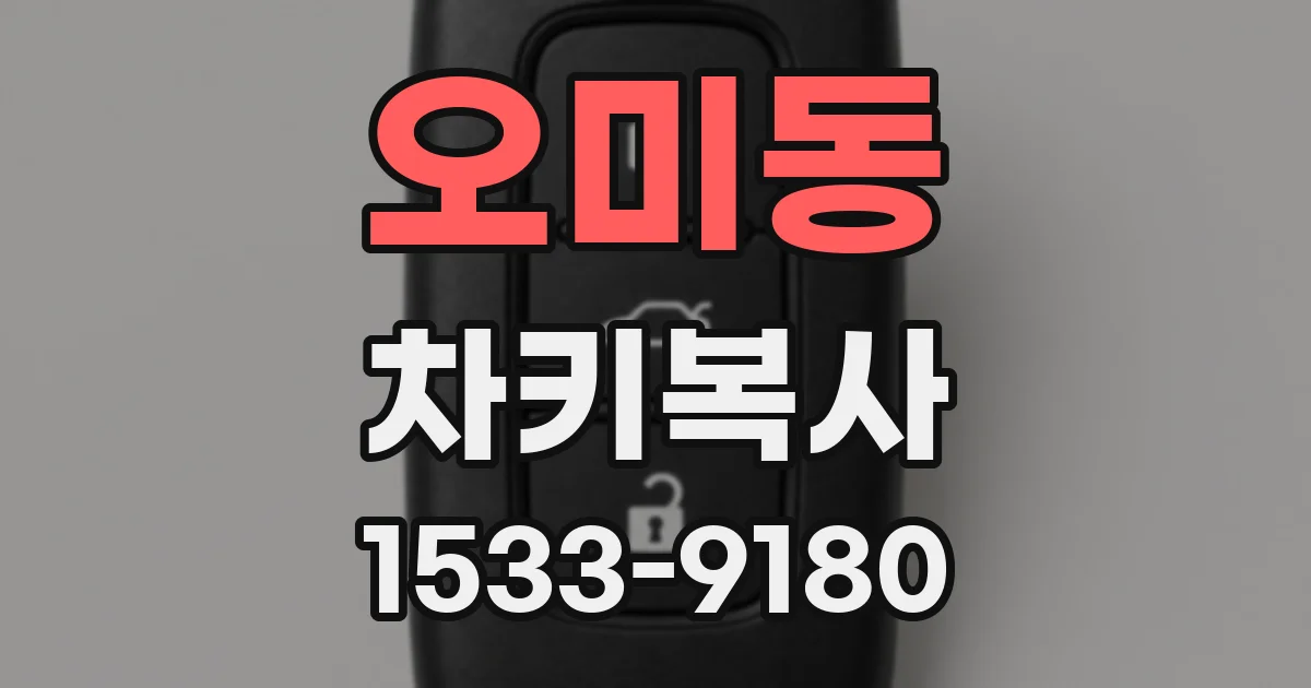 오미동 차키복사
