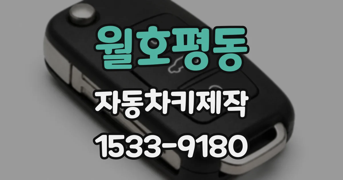 월호평동 자동차키제작