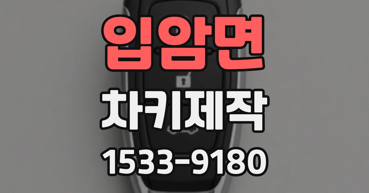 입암면 차키제작