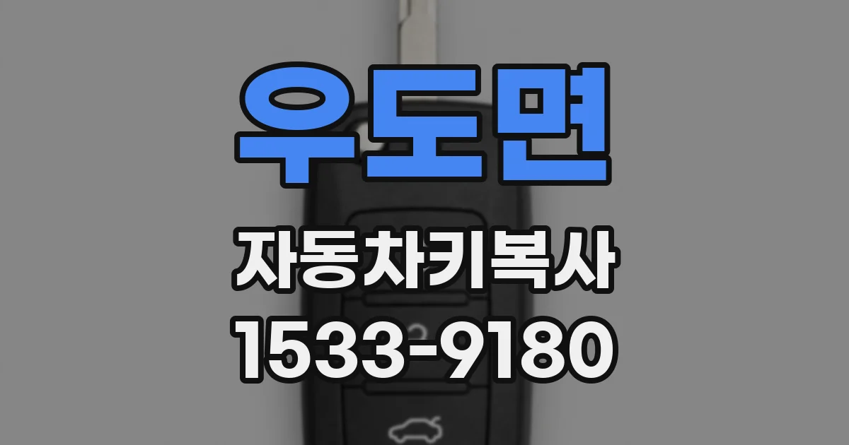 우도면 자동차키복사