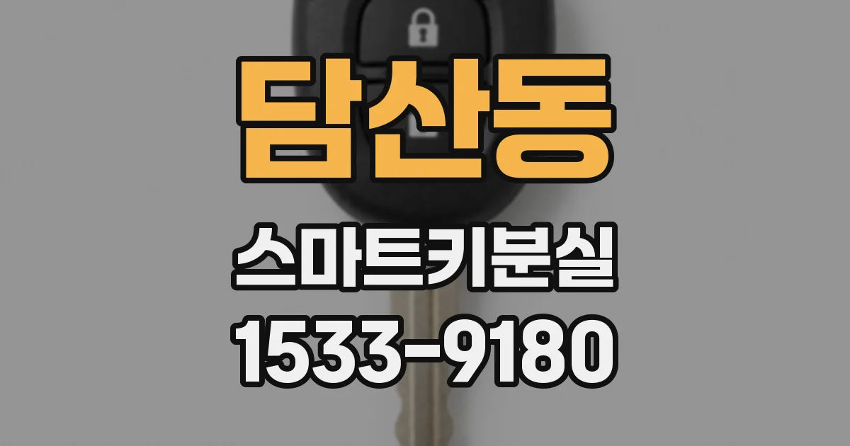 담산동 스마트키분실