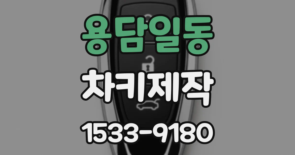 용담일동 차키제작