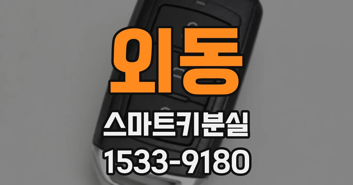 외동 스마트키분실