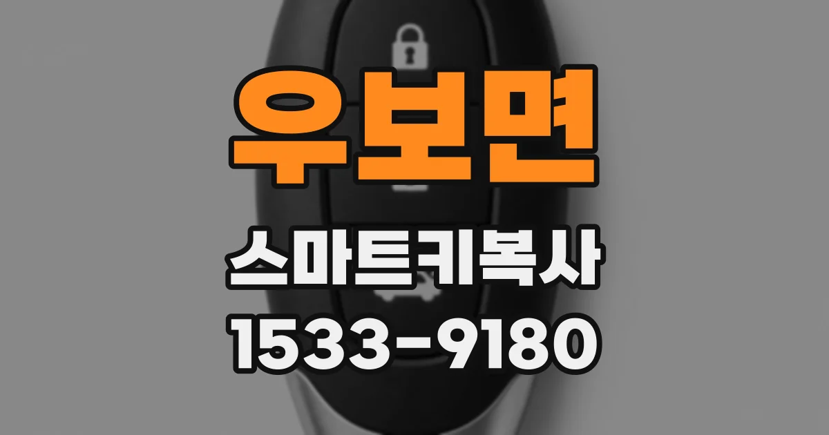 우보면 스마트키복사