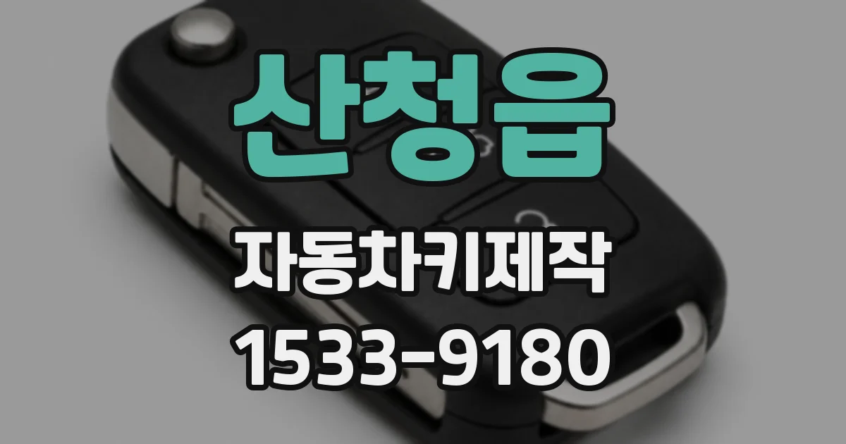 산청읍 자동차키제작