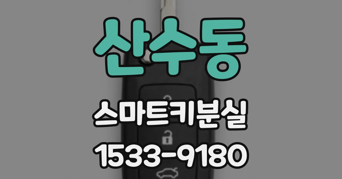 산수동 스마트키분실