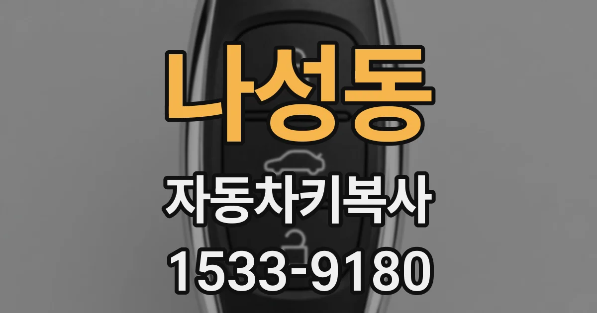 나성동 자동차키복사