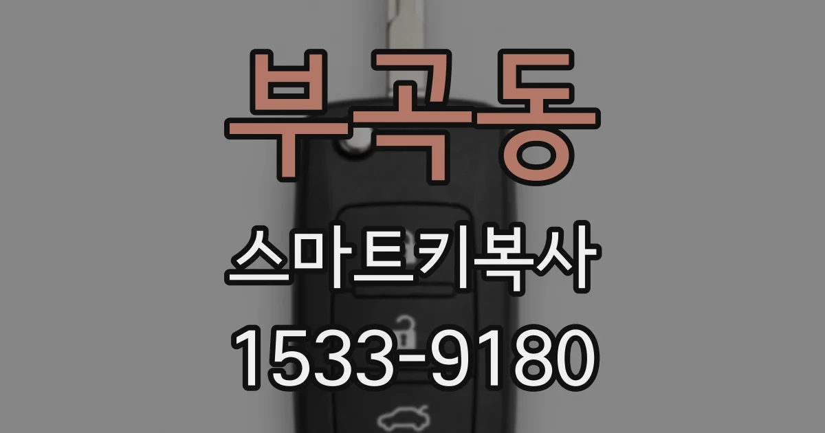 부곡동 스마트키복사
