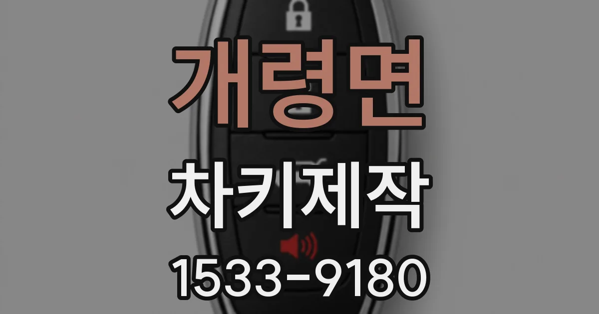 개령면 차키제작