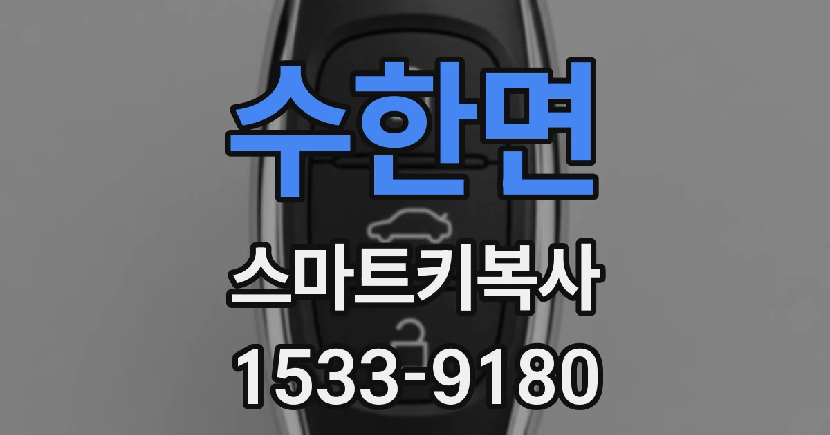 수한면 스마트키복사