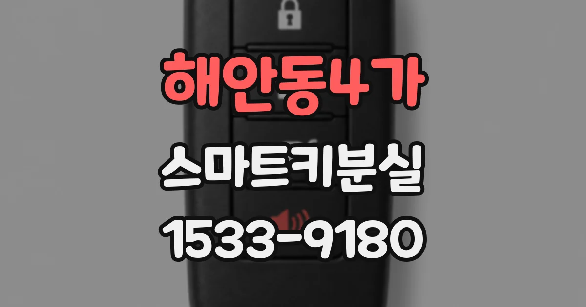 해안동4가 스마트키분실