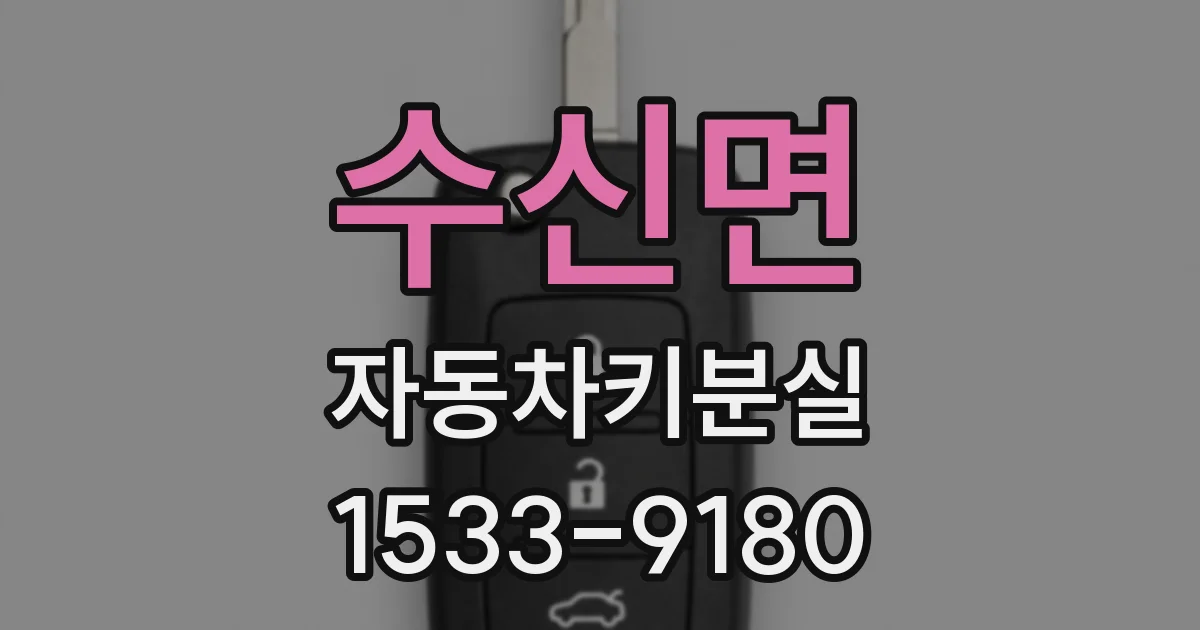 수신면 자동차키분실