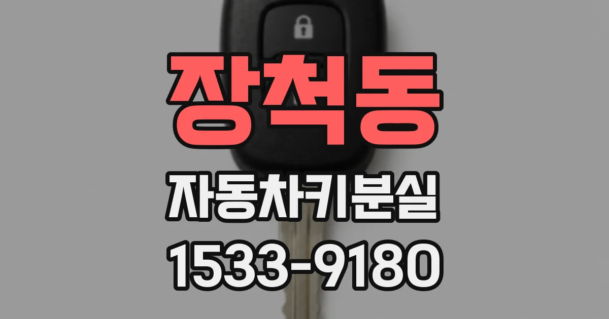 장척동 자동차키분실