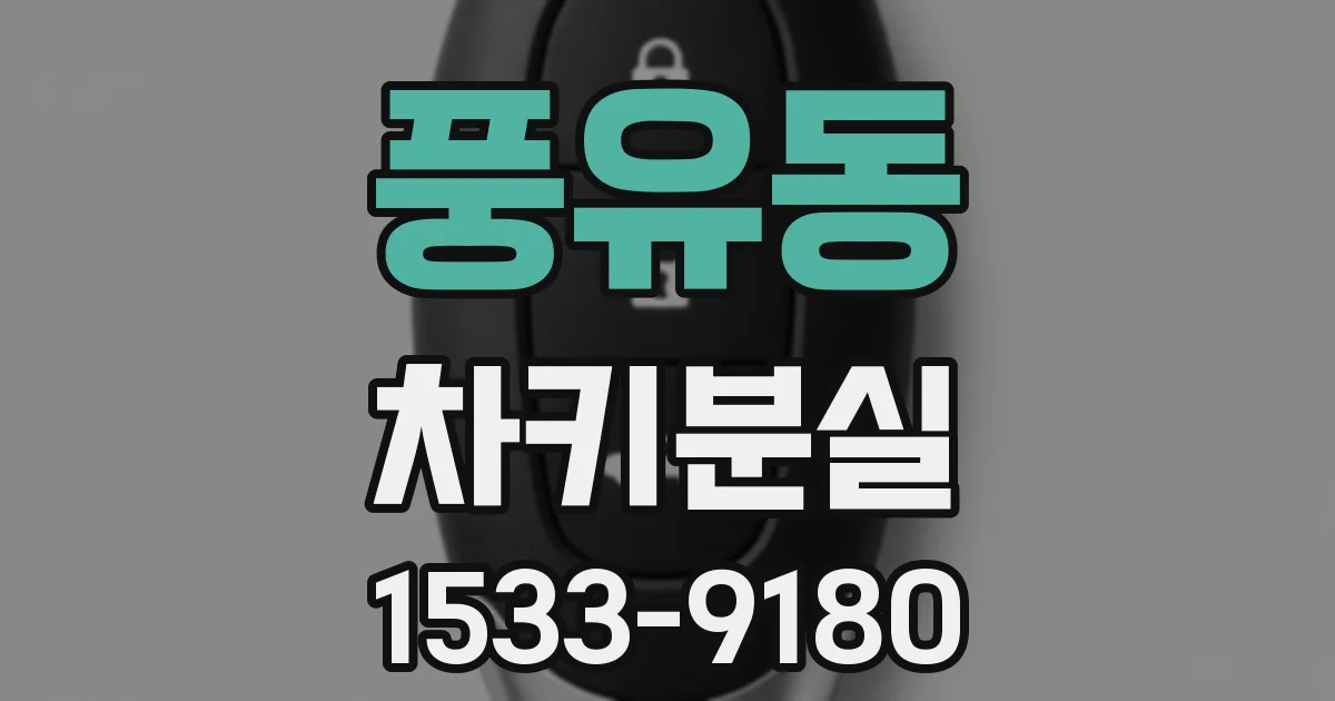 풍유동 차키분실