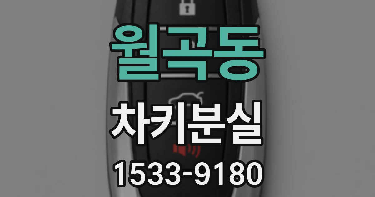 월곡동 차키분실