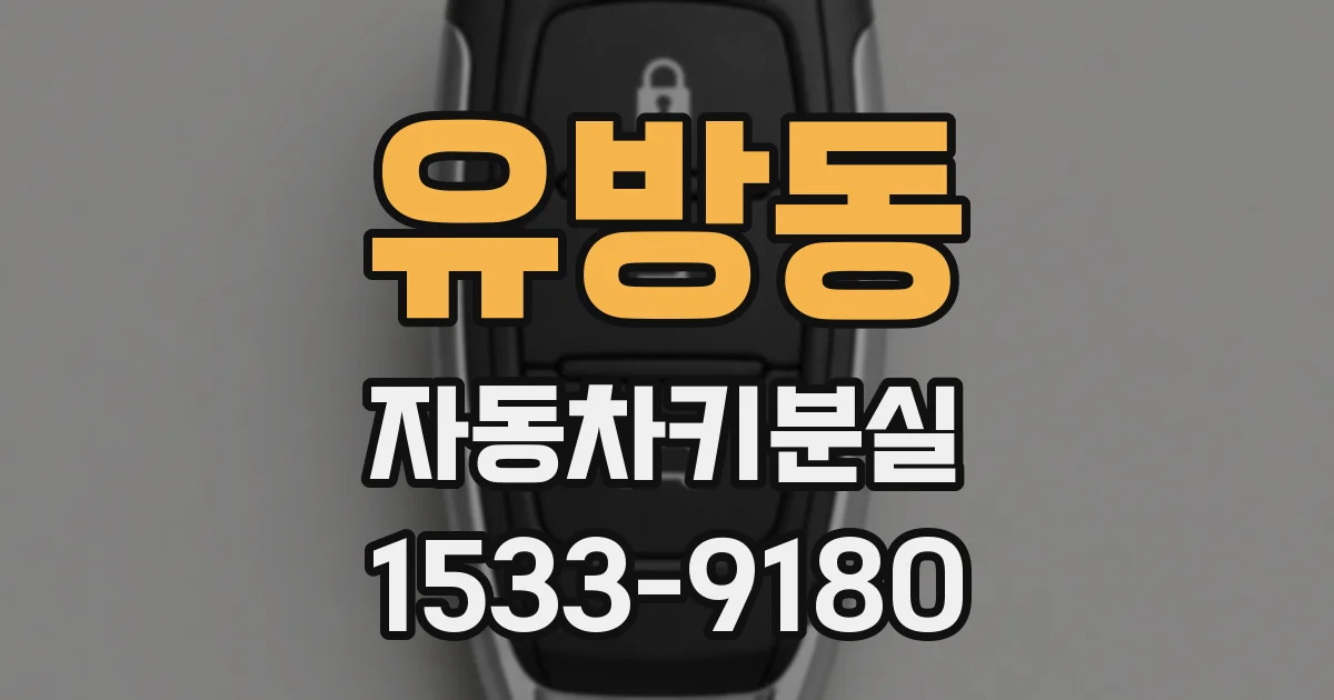 유방동 자동차키분실
