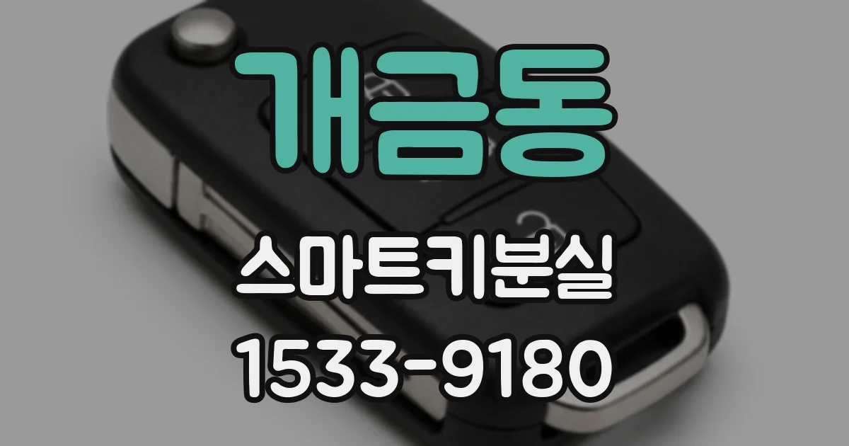 개금동 스마트키분실