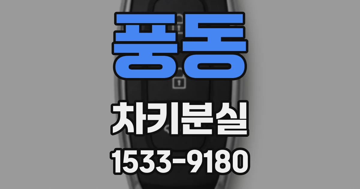 풍동 차키분실