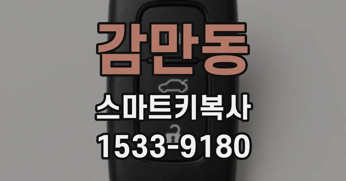 감만동 스마트키복사