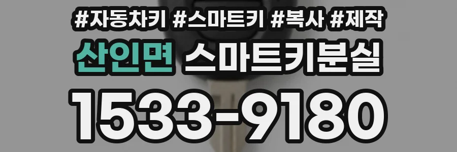 산인면 스마트키분실