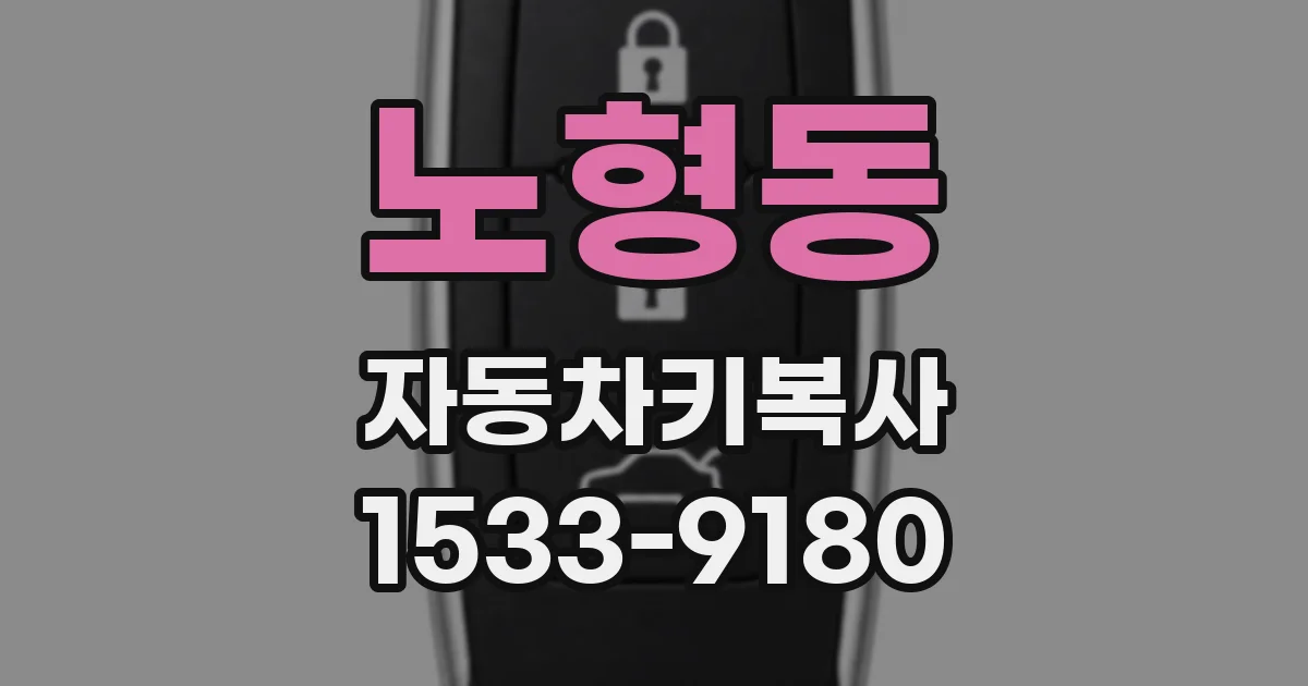 노형동 자동차키복사