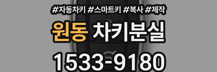 원동 차키분실