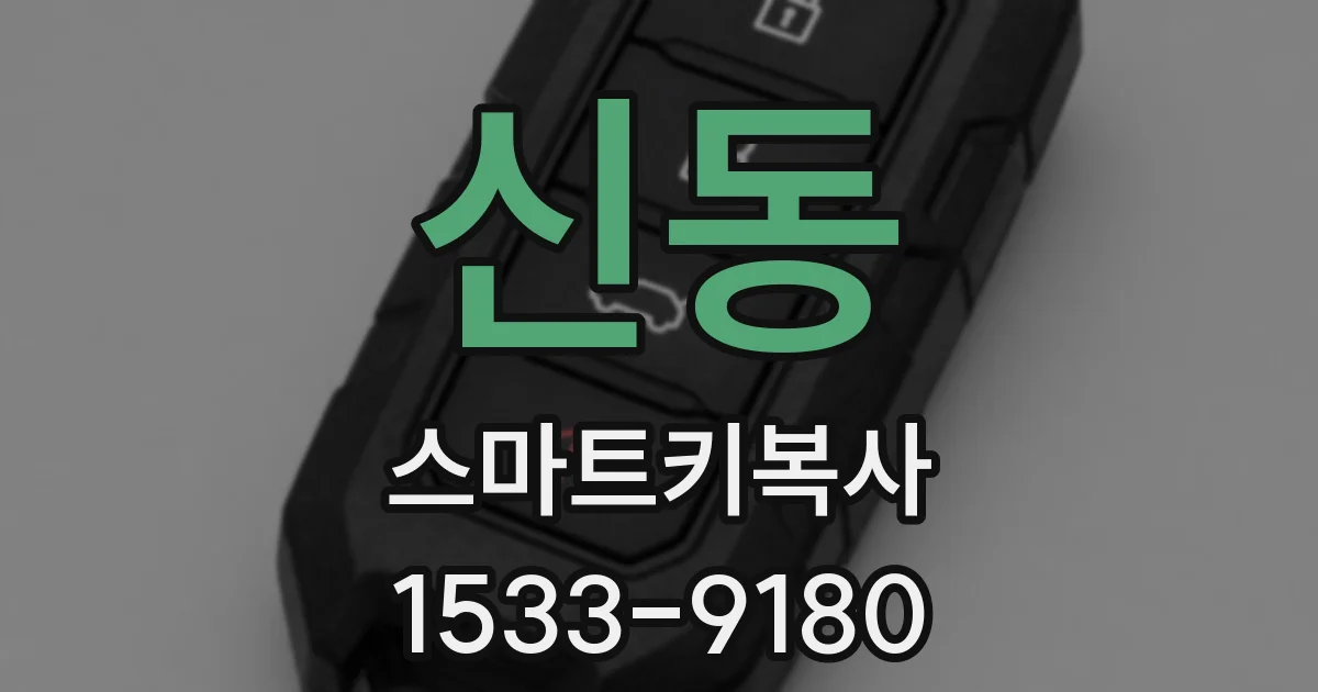 신동 스마트키복사