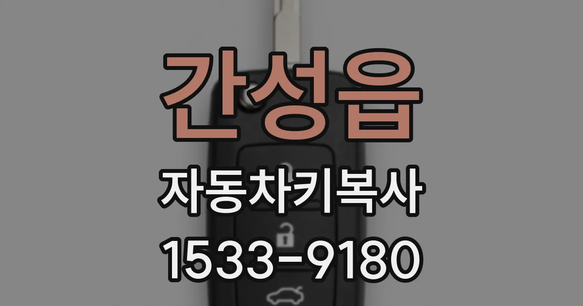간성읍 자동차키복사