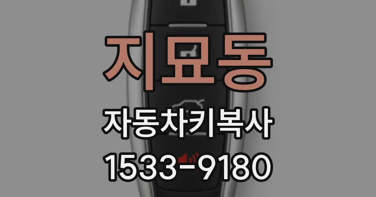 지묘동 자동차키복사